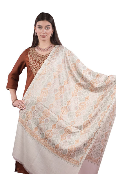 Antique Ambi Swarovski Embroidery Stole