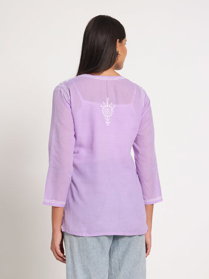 Lavender Short Kurti