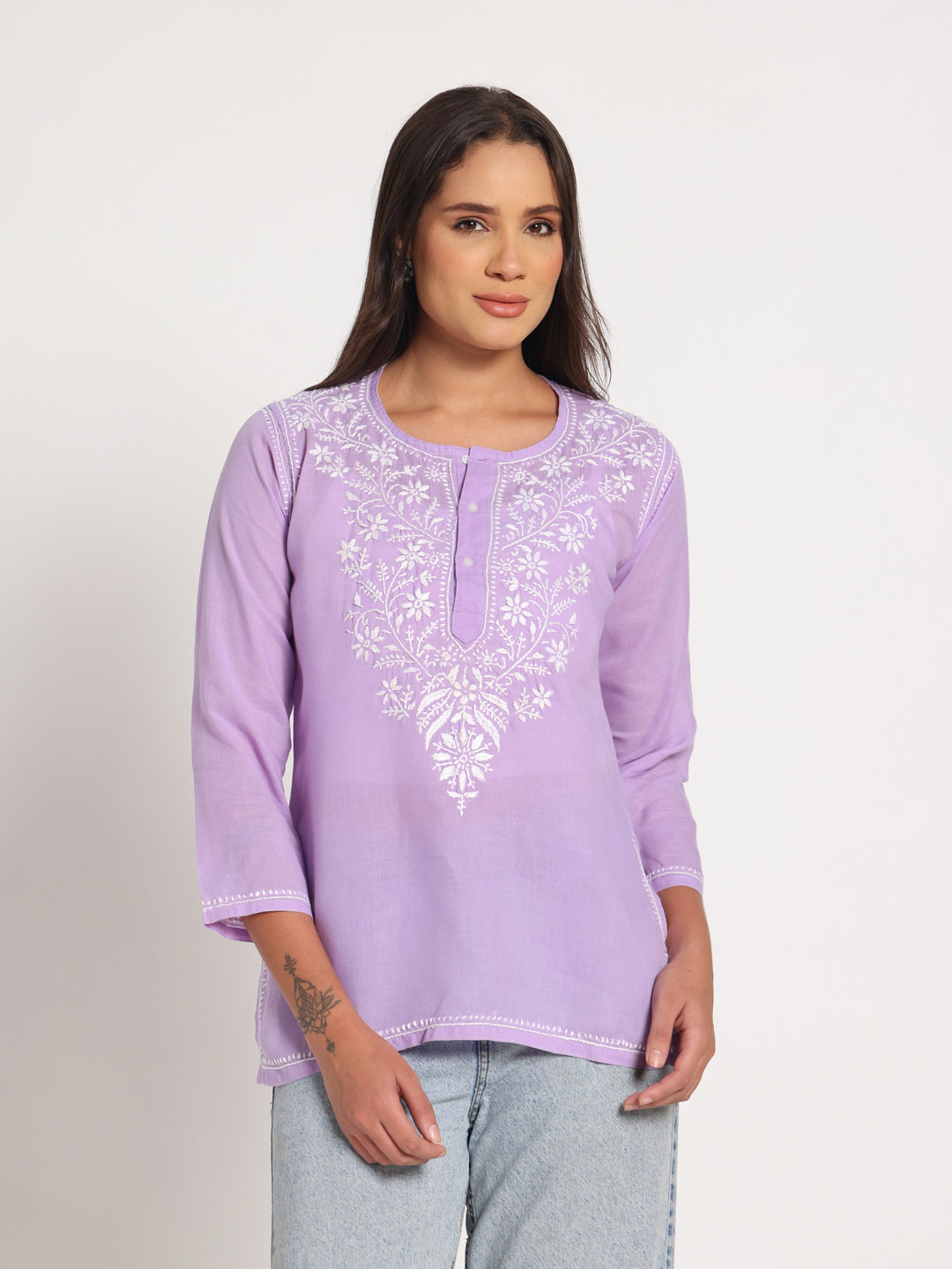 Lavender Short Kurti