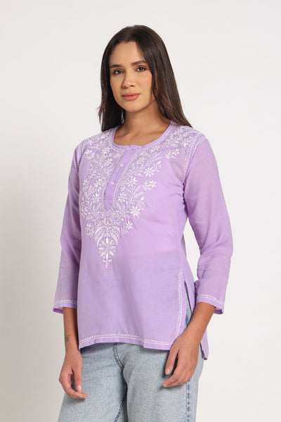 Lavender Short Kurti