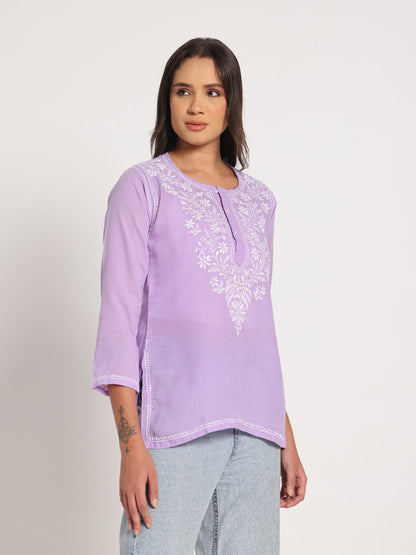 Lavender Short Kurti