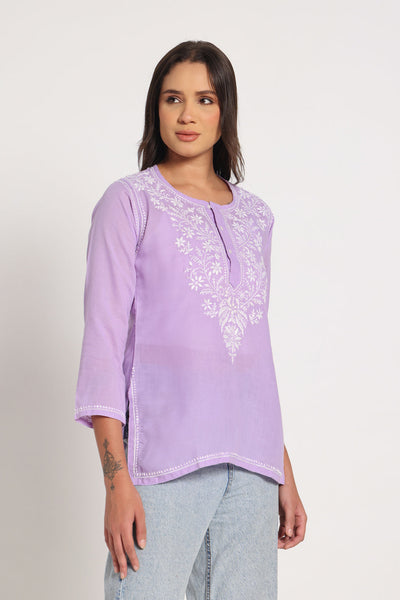 Lavender Short Kurti