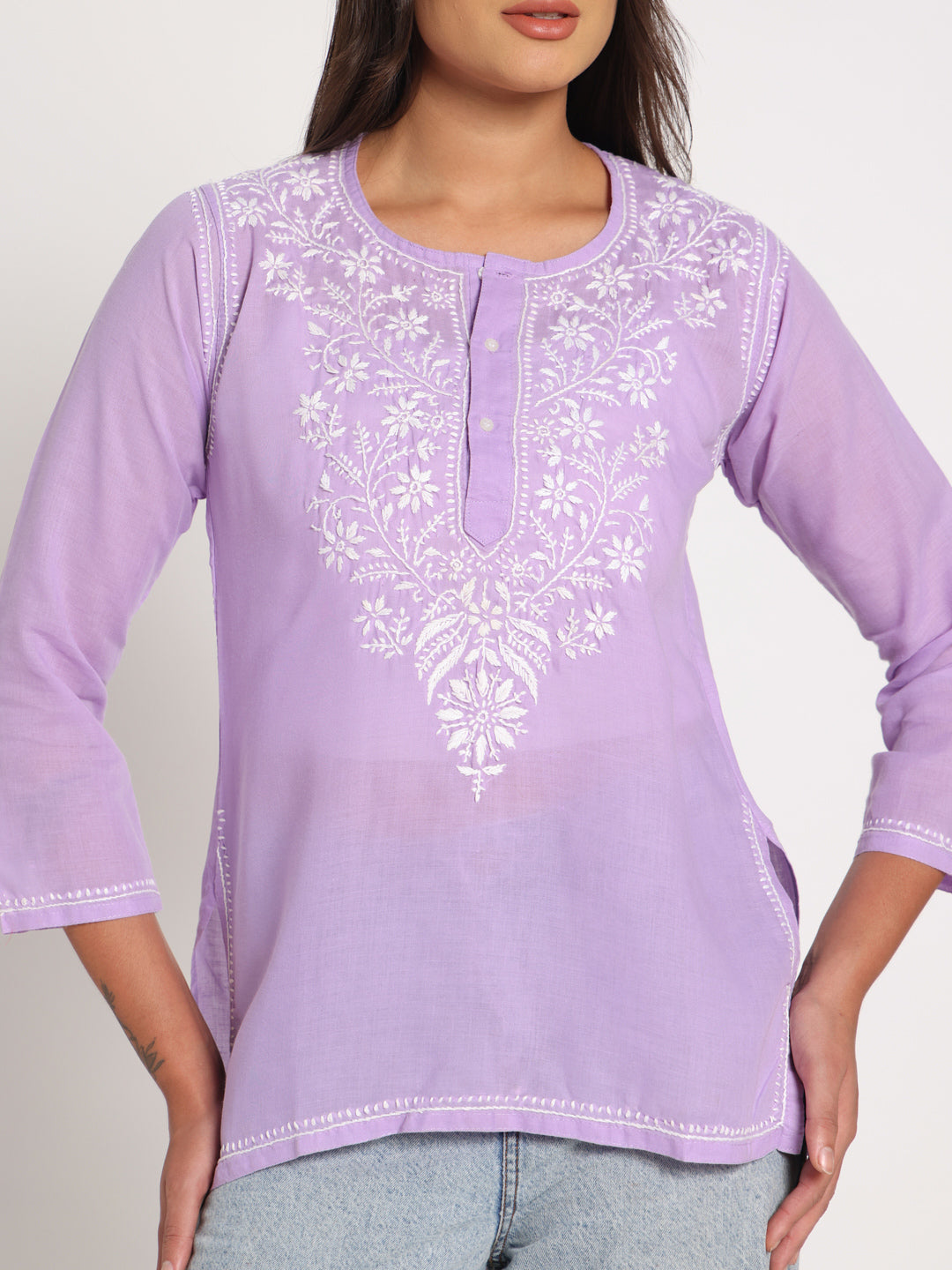 Lavender Short Kurti