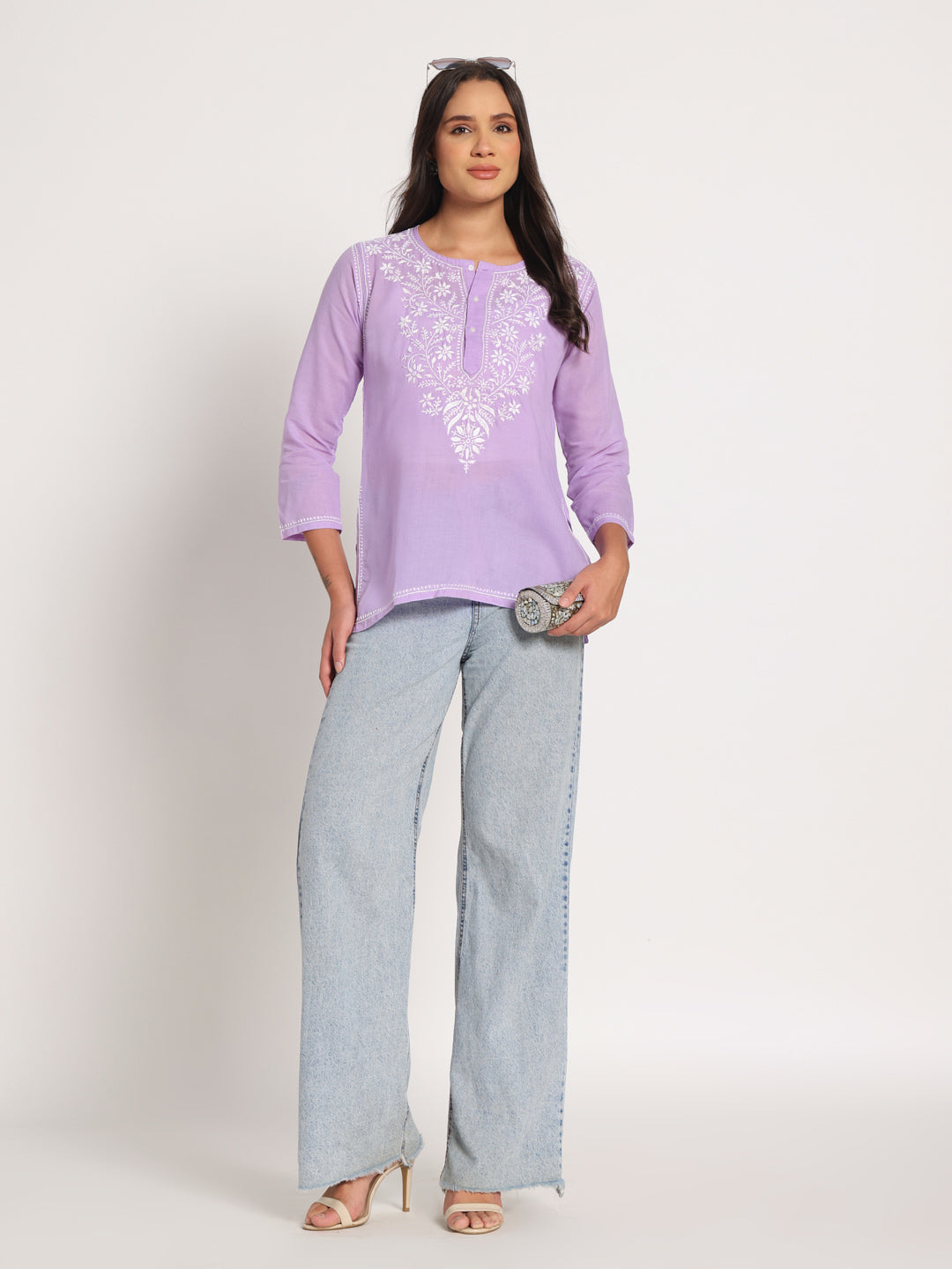 Lavender Short Kurti