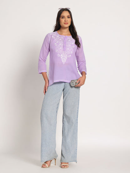 Lavender Short Kurti