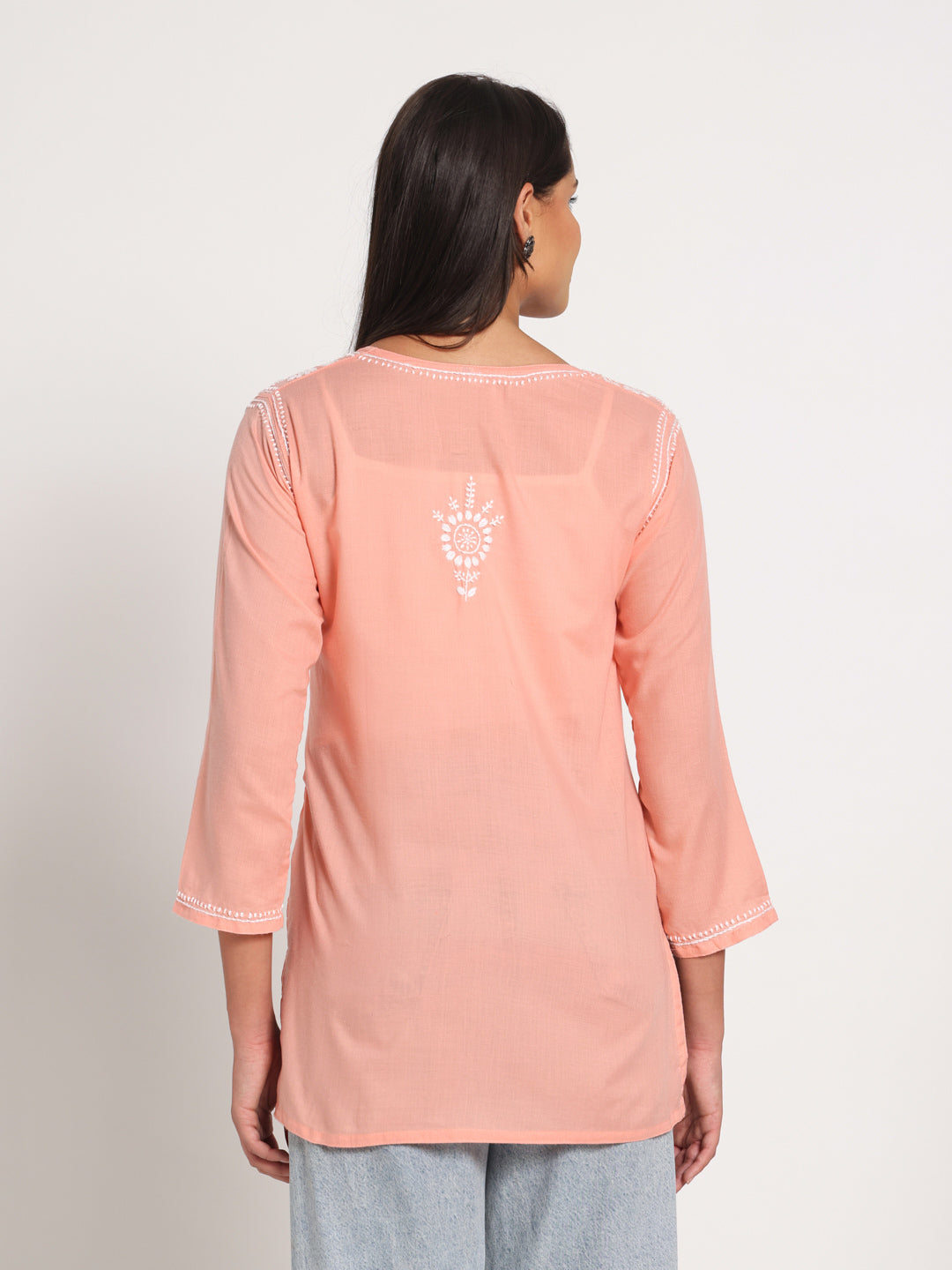 Light Peach Short Kurti