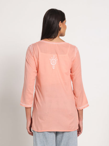 Light Peach Short Kurti