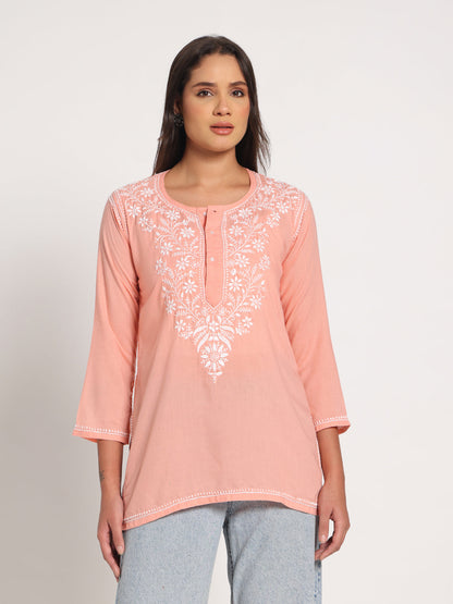 Light Peach Short Kurti