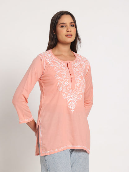 Light Peach Short Kurti