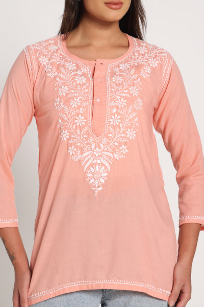 Light Peach Short Kurti