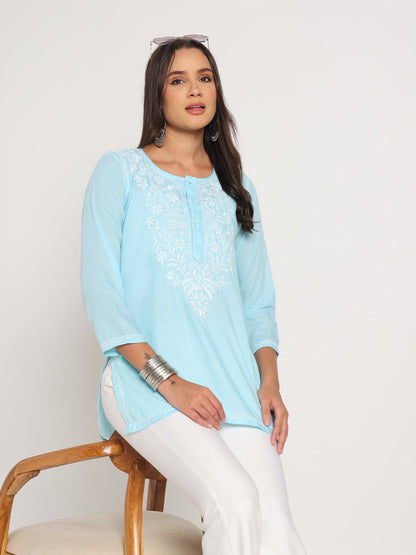 Sky Bloom Kurti