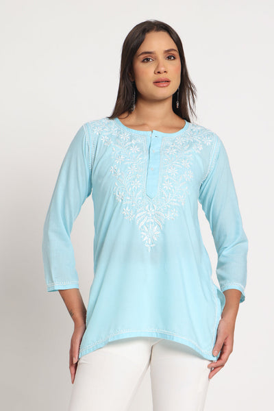 Sky Bloom Kurti