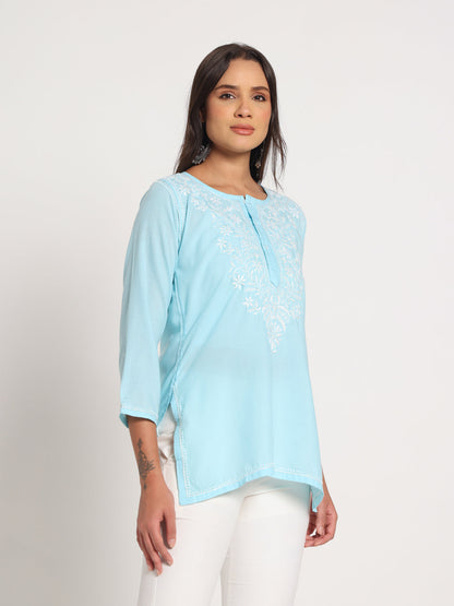 Sky Bloom Kurti