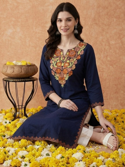 Royal Blue Kurti for Women