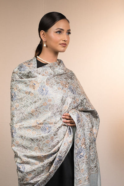 Ghalib Gulaabkari Kalamkari Shawl
