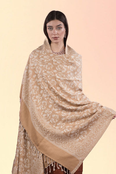 Garden of Flowers Kaani Weaving Shawl