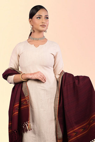 Kullu Wool Blend Stole