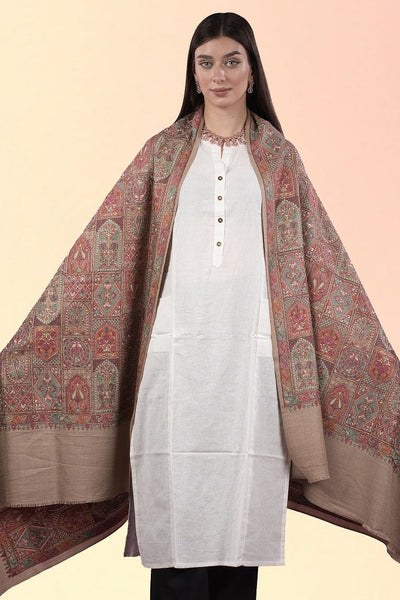 The Mughal Flower Toosh Pashmina Shawl