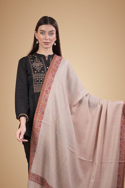 Antique Ambi Border Kaani Shawl