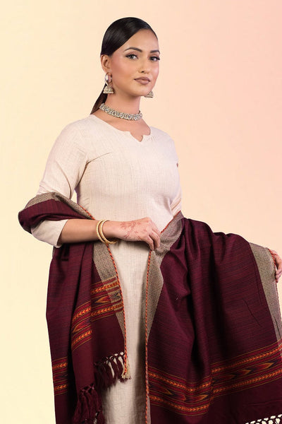 Kullu Wool Blend Stole