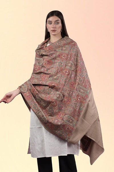 The Mughal Flower Toosh Pashmina Shawl
