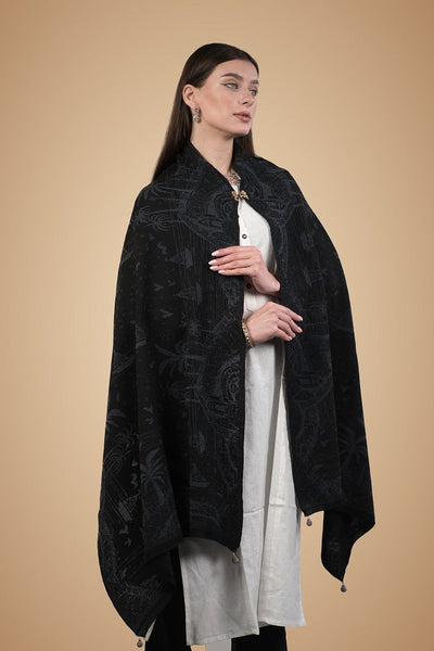 The Midnight River Run Woolen Stole