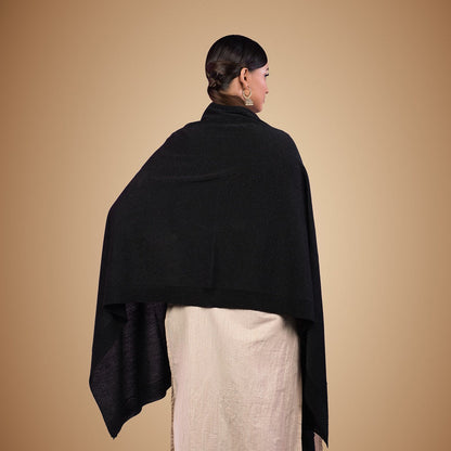 Doble Paisley Motif Cape