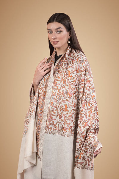 Forest Jaal Kashmiri Embroidery Shawl