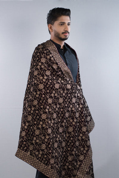 Unisex Nocturne Empress Velvet Shawl