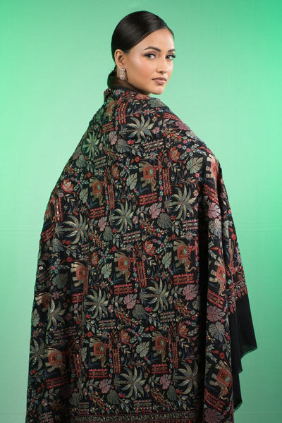 Noor-E-Kashmir Jama Kashmiri Shawl for Women