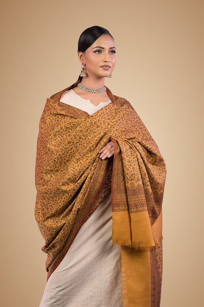 Royal Golden Ochre Kaani Shawl