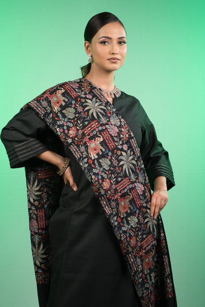 Noor-E-Kashmir Jama Kashmiri Shawl for Women