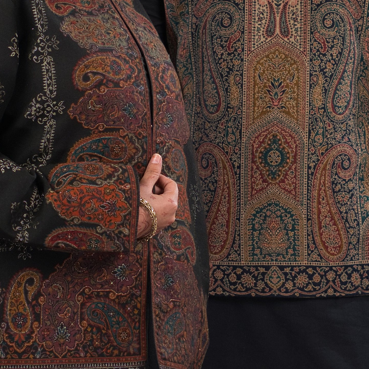Shahi Zari Ladies Jacket & Kaani Nehru Mens Coat