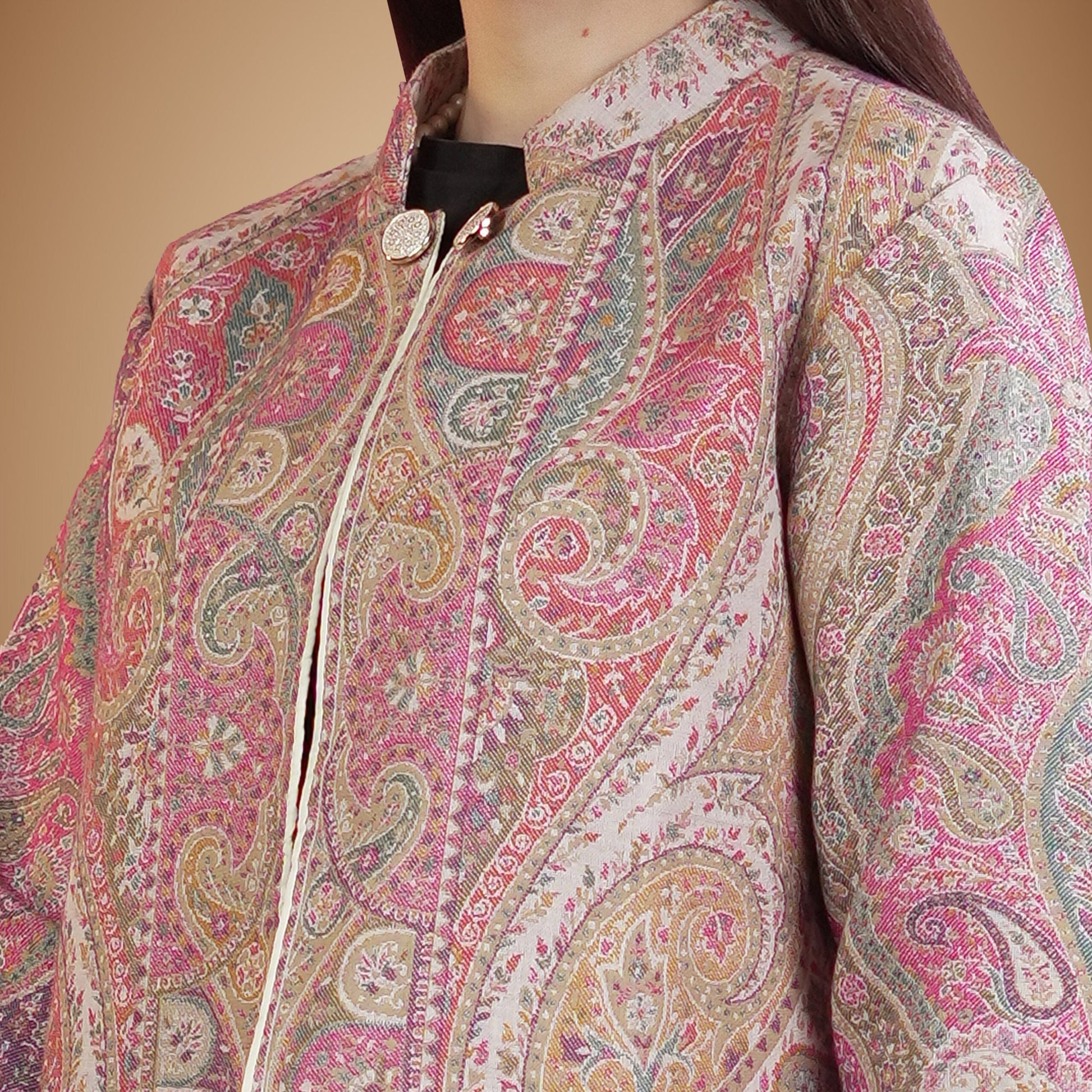 The Ivory Paisley Royal Coat