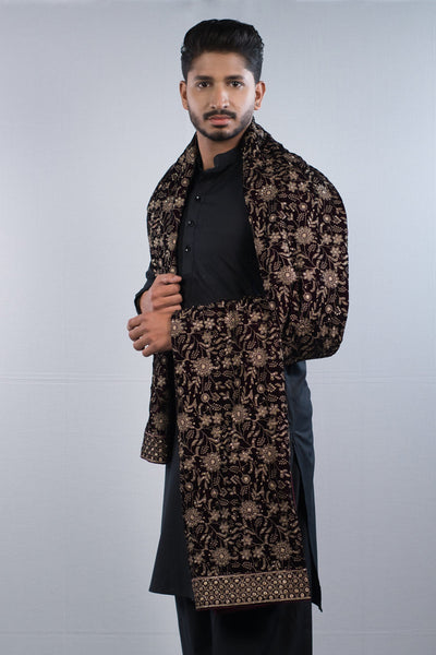 Unisex Nocturne Empress Velvet Shawl