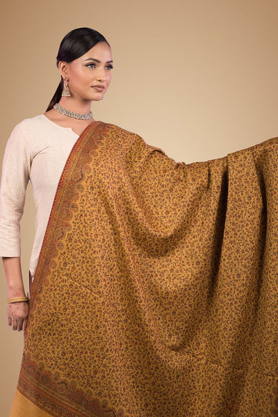 Royal Golden Ochre Kaani Shawl