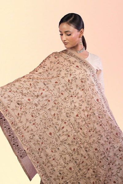 Almond Petal Apple Stone Woolen Shawl