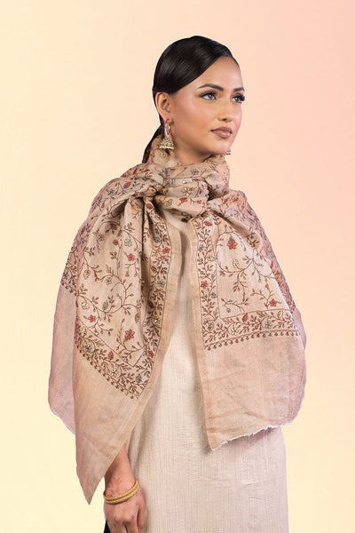 Almond Petal Apple Stone Woolen Shawl