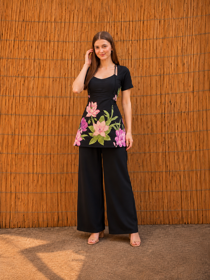 Pure Cotton Floral Print Short Kurti for Women