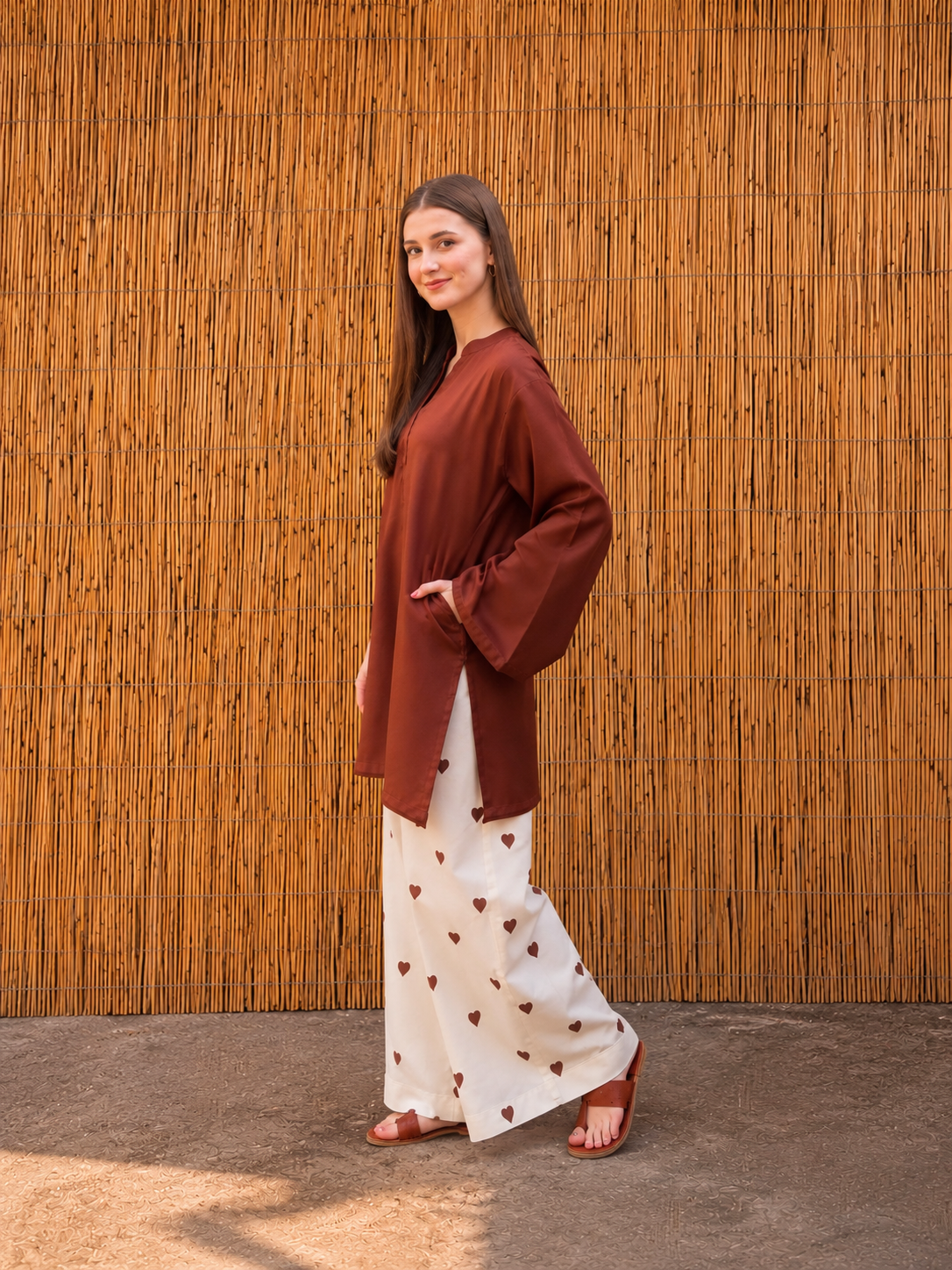 Pure Cotton Pakistani Coord Set - front view