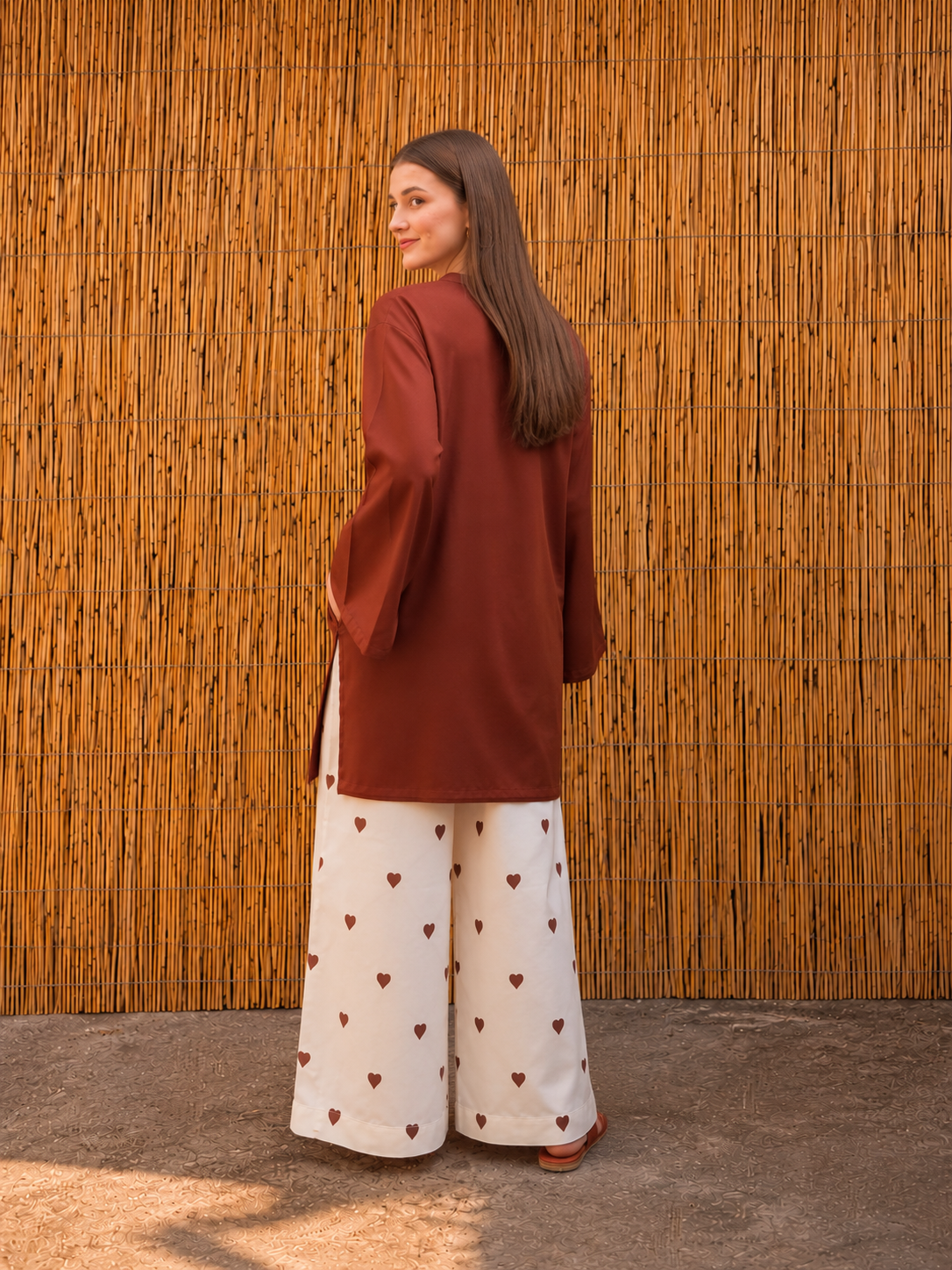 Pure Cotton Pakistani Coord Set fabric detail