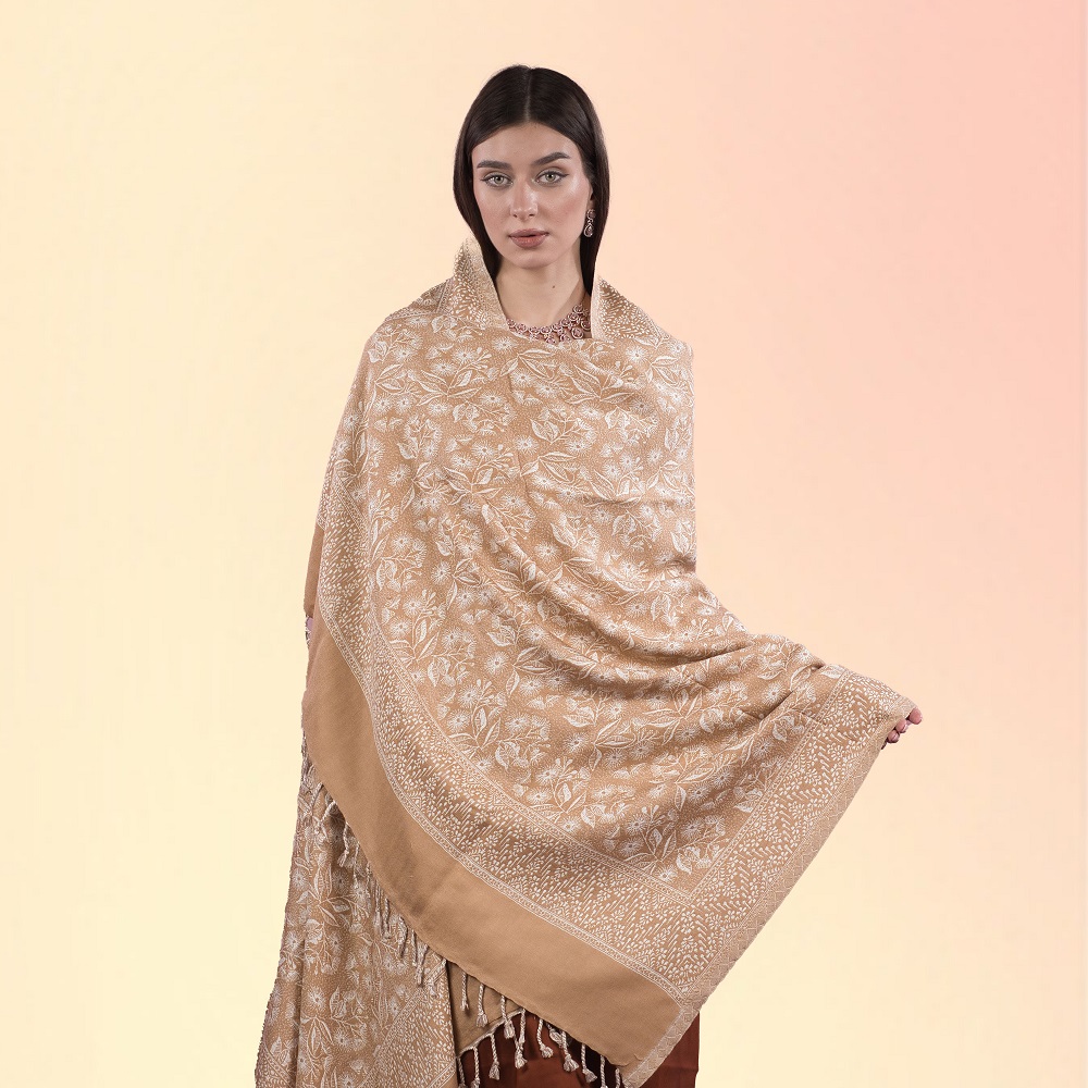 Garden of Flowers Kaani Weaving Shawl