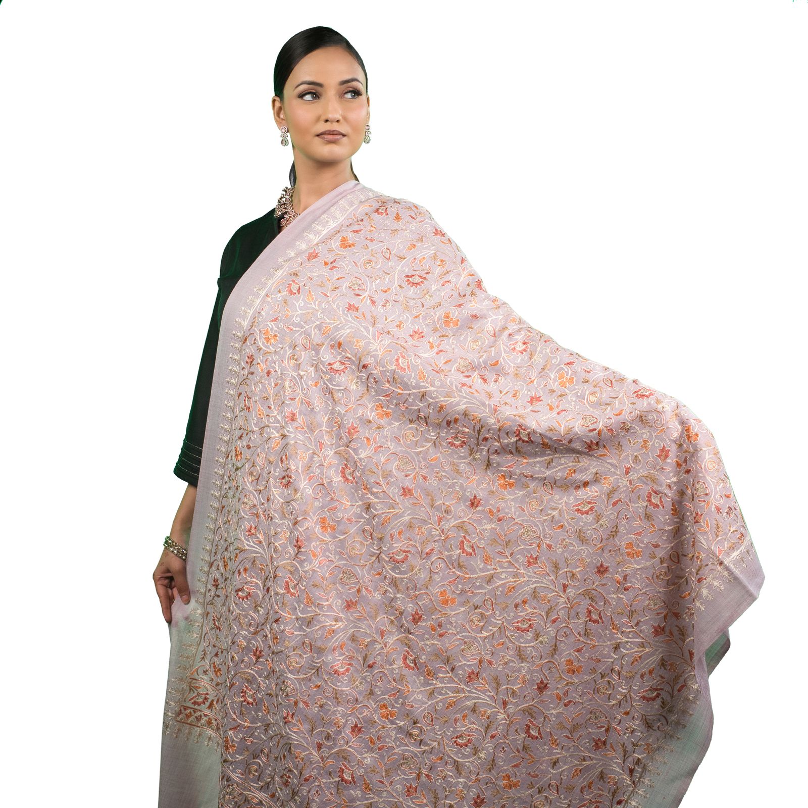 woolen embroidery stoles