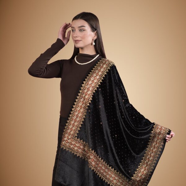 designer velvet stole