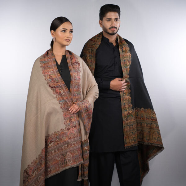 Alternative view of Kaani Border Shawls