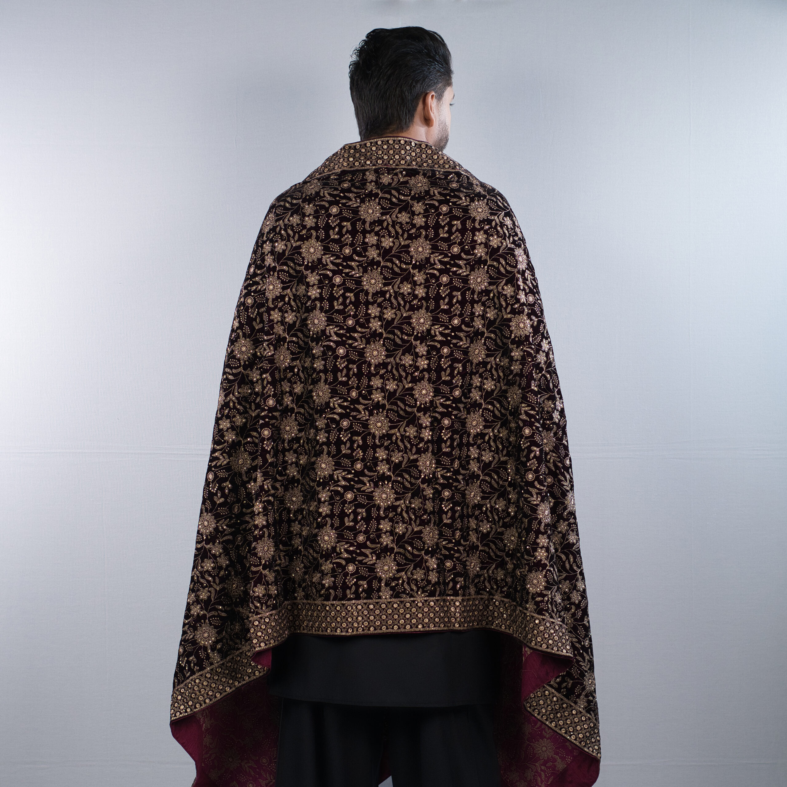 Unisex Nocturne Empress Velvet Shawl - Image 3