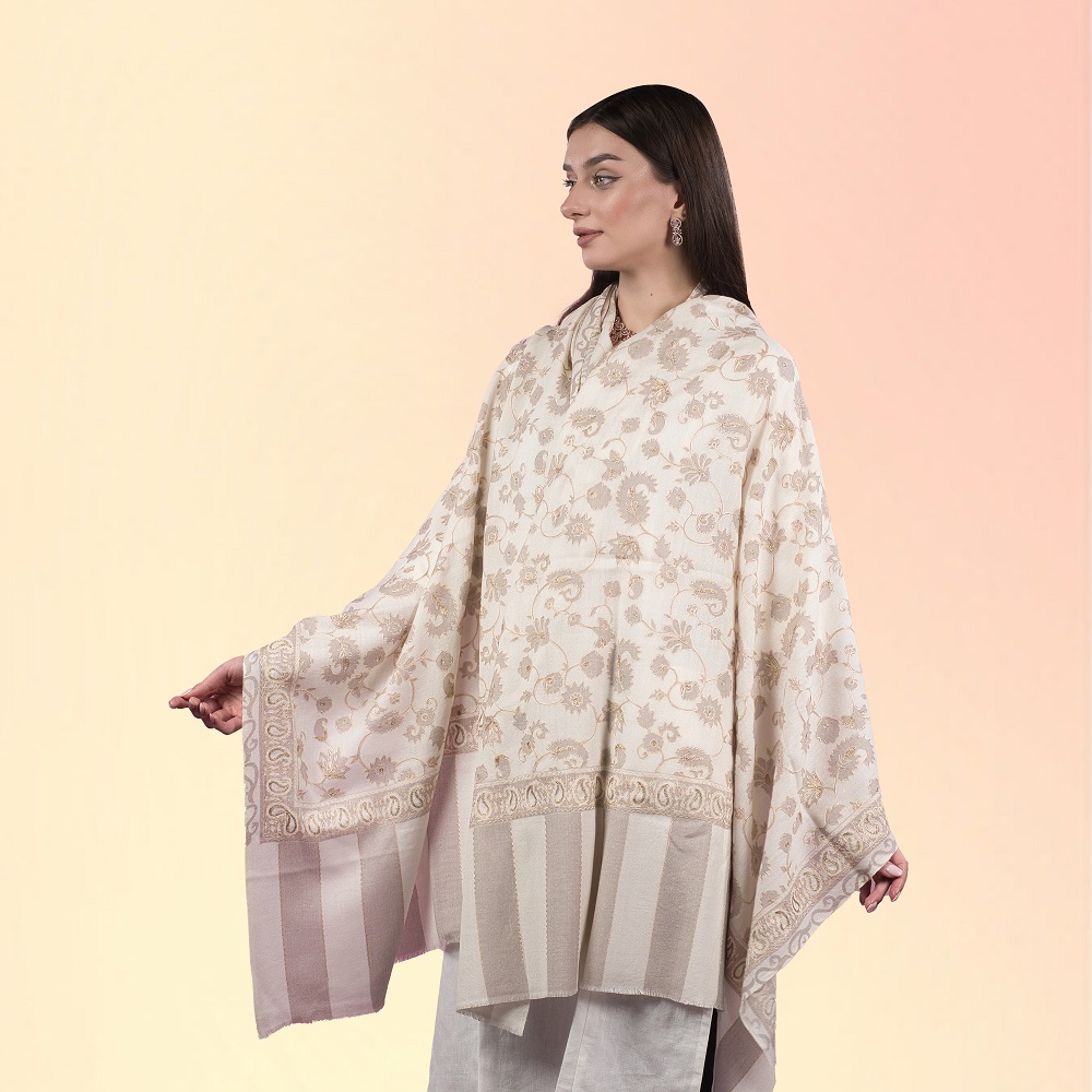 Embroidered Kashmiri Shawl