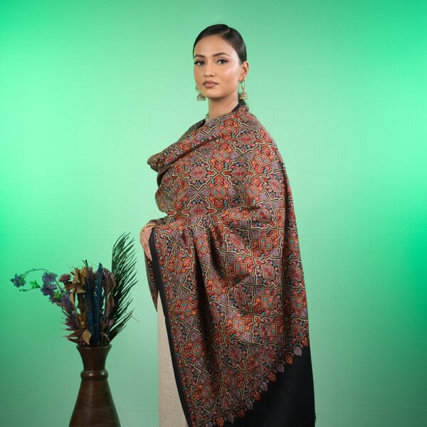 Black Kashmiri Shawl