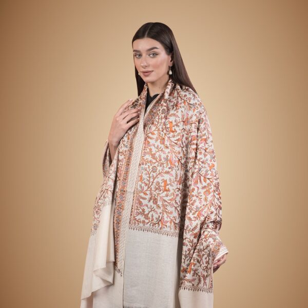 Kashmiri Shawl Off-White