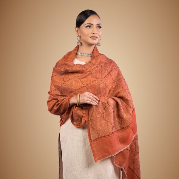 "PURE WOOL EMBELLISHED STOLES"